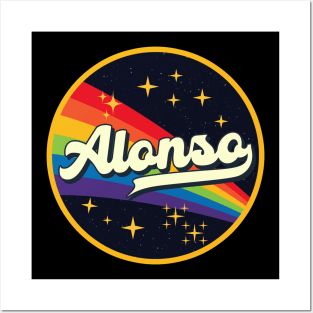 Alonso // Rainbow In Space Vintage Style Posters and Art